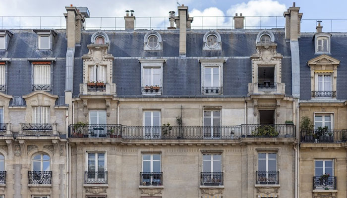 Immeuble haussmannien à Paris