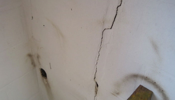 Traces de graisse rongeurs sur mur